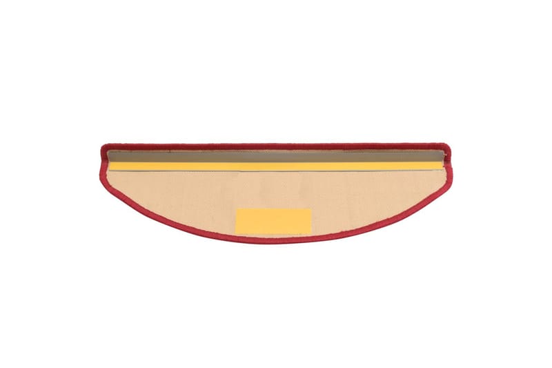 Itsekiinnittyvät porrasmatot 15 kpl punainen 65x21x4 cm - Punainen - Kodintekstiilit & matot - Matto - Erikoismatto - Porrasmatto