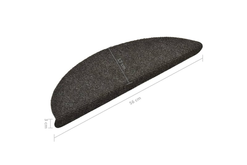 Itsekiinnittyvät porrasmatot 15 kpl vaaleanruskea 56x17x3 cm - Kodintekstiilit & matot - Matto - Erikoismatto - Porrasmatto