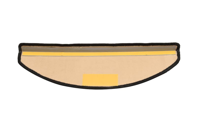 Itsekiinnittyvät porrasmatot 15 kpl musta & harmaa 65x21x4cm - Monivärinen - Kodintekstiilit & matot - Matto - Erikoismatto - Porrasmatto
