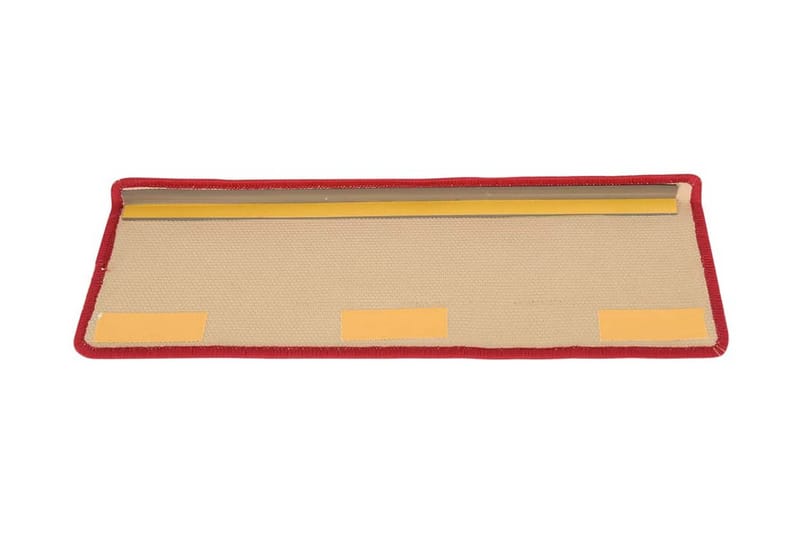 Itsekiinnittyvät porrasmatot 15 kpl 65x25 cm punainen - Kodintekstiilit & matot - Matto - Erikoismatto - Porrasmatto