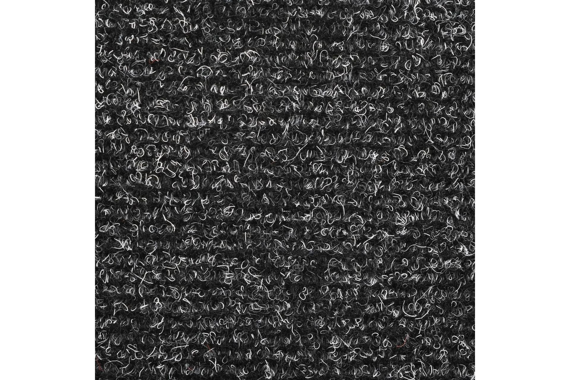 Itsekiinnittyvät porrasmatot 5 kpl tummanharmaa 65x21x4 cm - Harmaa - Kodintekstiilit & matot - Matto - Erikoismatto - Porrasmatto