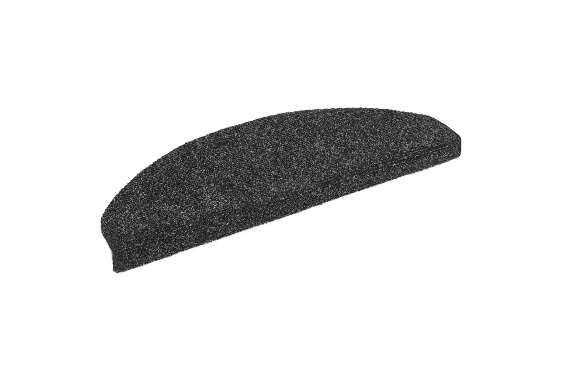 Itsekiinnittyvät porrasmatot 5 kpl tummanharmaa 65x21x4 cm - Harmaa - Kodintekstiilit & matot - Matto - Erikoismatto - Porrasmatto