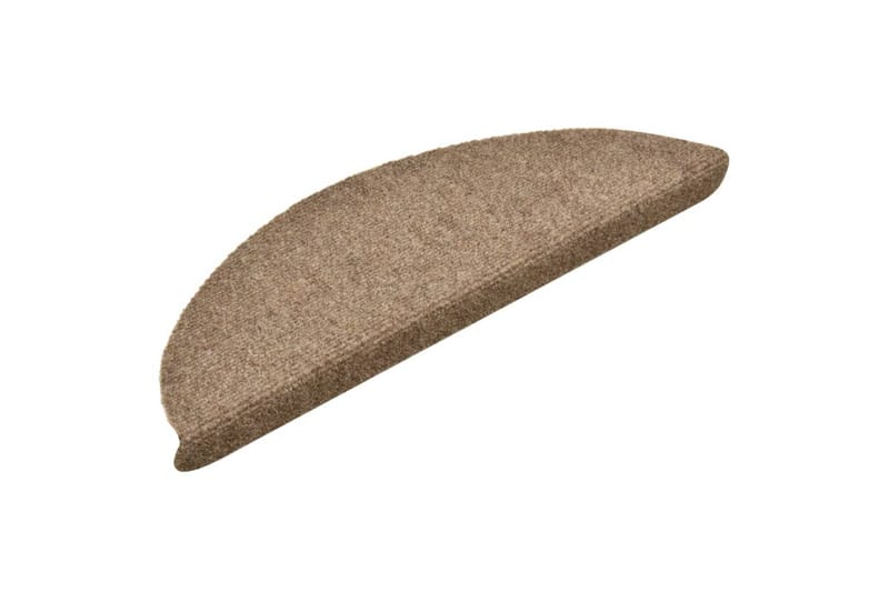 Itsekiinnittyvät porrasmatot 10 kpl 56x17x3 cm neulahuopa - Kerma - Kodintekstiilit & matot - Matto - Erikoismatto - Porrasmatto