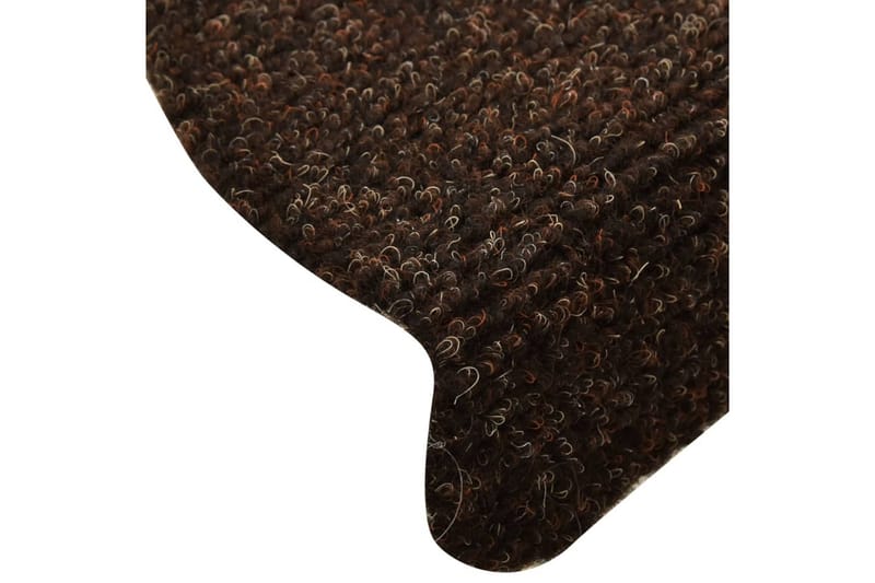Itsekiinnittyvät porrasmatot 5 kpl ruskea 65x21x4cm - Ruskea - Kodintekstiilit & matot - Matto - Erikoismatto - Porrasmatto