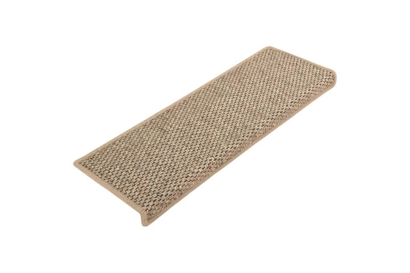 Itsekiinnittyvät porrasmatot sisaltyyli 15 kpl 65x25cm beige - Beige - Kodintekstiilit & matot - Matto - Erikoismatto - Porrasmatto