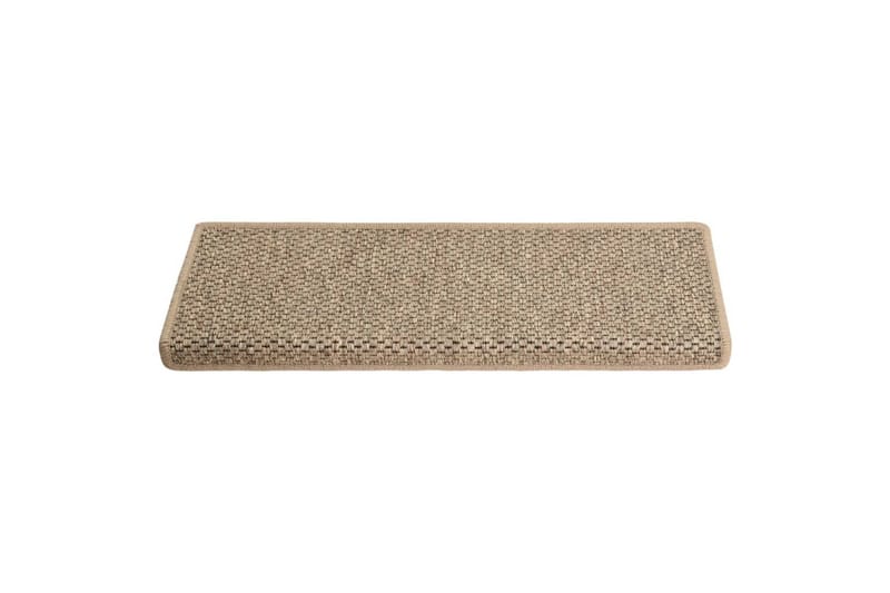 Itsekiinnittyvät porrasmatot sisaltyyli 15 kpl 65x25cm beige - Beige - Kodintekstiilit & matot - Matto - Erikoismatto - Porrasmatto