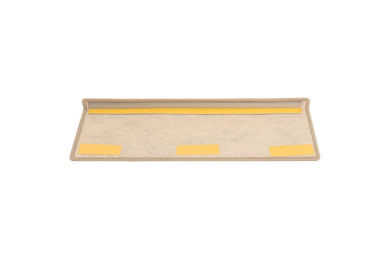 Itsekiinnittyvät porrasmatot sisaltyyli 15 kpl 65x25cm beige - Beige - Kodintekstiilit & matot - Matto - Erikoismatto - Porrasmatto