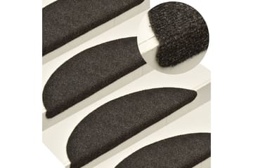 Itsekiinnittyvät porrasmatot 5 kpl vaaleanruskea 65x21x4 cm - Ruskea - Kodintekstiilit & matot - Matto - Erikoismatto - Porrasmatto