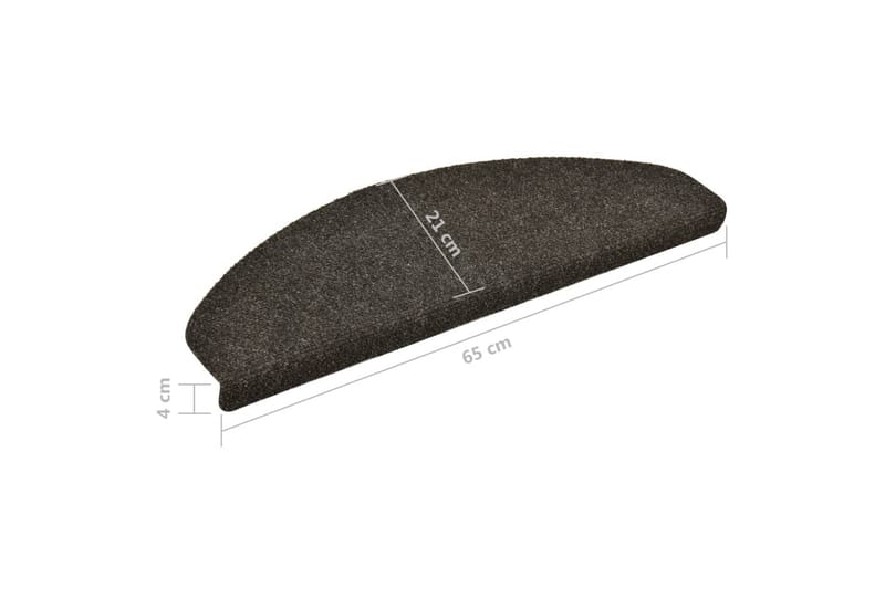 Itsekiinnittyvät porrasmatot 5 kpl vaaleanruskea 65x21x4 cm - Ruskea - Kodintekstiilit & matot - Matto - Erikoismatto - Porrasmatto