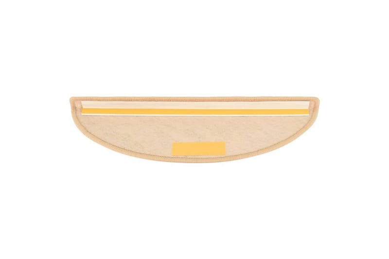Itsekiinnittyvät porrasmatot sisaltyyli 15 kpl 56x20cm beige - Beige - Kodintekstiilit & matot - Matto - Erikoismatto - Porrasmatto