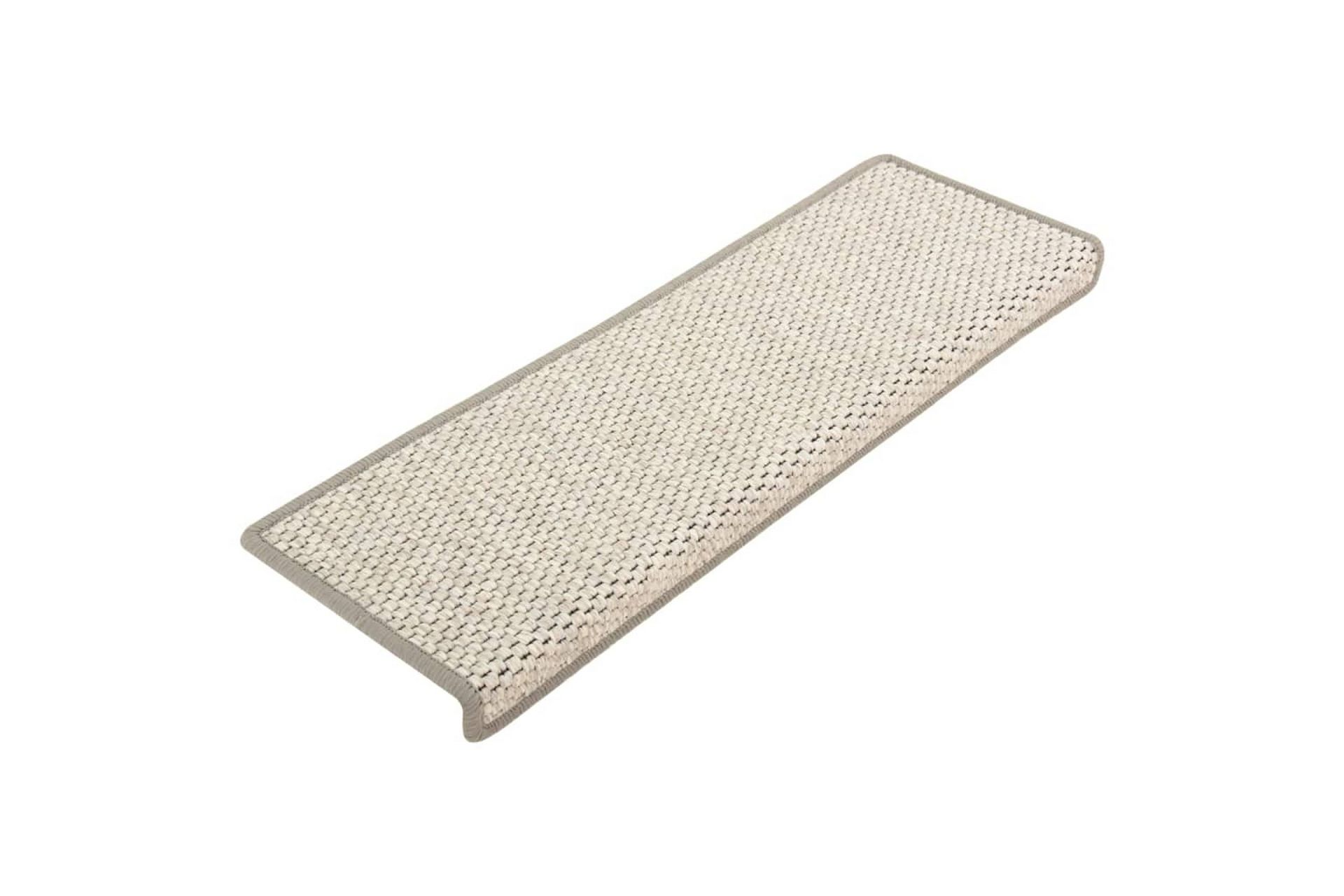 Itsekiinnittyvät porrasmatot sisaltyyli 15 kpl 65x25cm beige - Beige - Kodintekstiilit & matot - Matto - Erikoismatto - Porrasmatto