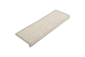 Itsekiinnittyvät porrasmatot sisaltyyli 15 kpl 65x25cm beige - Beige - Kodintekstiilit & matot - Matto - Erikoismatto - Porrasmatto