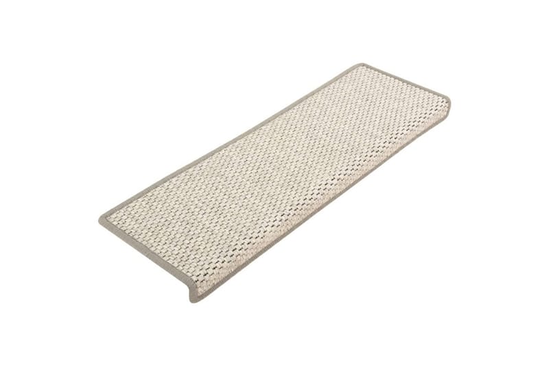 Itsekiinnittyvät porrasmatot sisaltyyli 15 kpl 65x25cm beige - Beige - Kodintekstiilit & matot - Matto - Erikoismatto - Porrasmatto