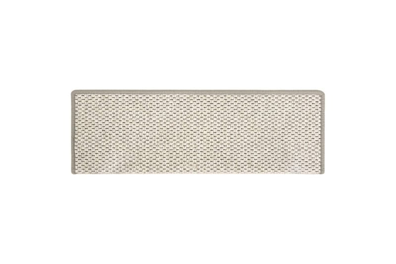 Itsekiinnittyvät porrasmatot sisaltyyli 15 kpl 65x25cm beige - Beige - Kodintekstiilit & matot - Matto - Erikoismatto - Porrasmatto