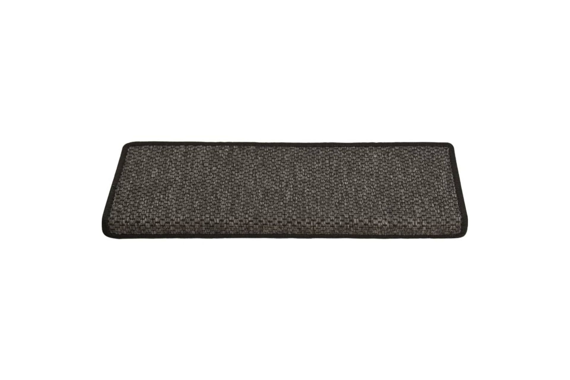 Itsekiinnittyvät porrasmatot sisaltyyli 15kpl 65x25 cm - Antrasiitti - Kodintekstiilit & matot - Matto - Erikoismatto - Porrasmatto