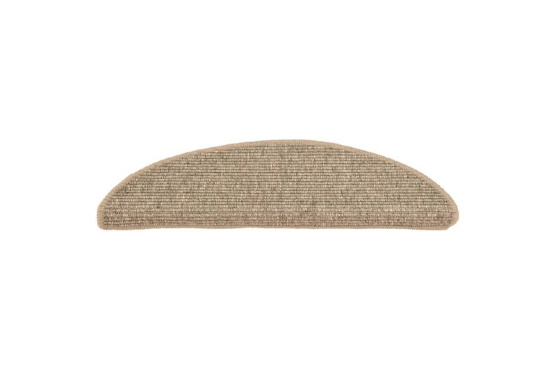 Itsekiinnittyvät porrasmatot 15 kpl 56x20 cm tumma beige - Kodintekstiilit & matot - Matto - Erikoismatto - Porrasmatto