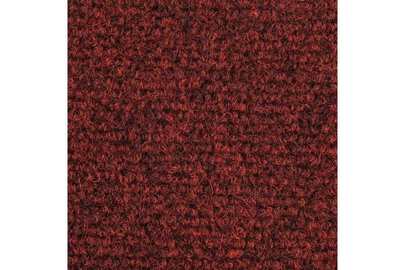 Itsekiinnittyvät porrasmatot 10 kpl pun. 65x21x4 cm - Punainen - Kodintekstiilit & matot - Matto - Erikoismatto - Porrasmatto