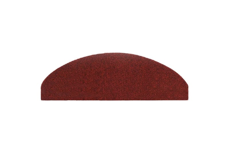 Itsekiinnittyvät porrasmatot 10 kpl pun. 65x21x4 cm - Punainen - Kodintekstiilit & matot - Matto - Erikoismatto - Porrasmatto
