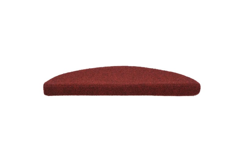 Itsekiinnittyvät porrasmatot 10 kpl pun. 56x17x3 cm - Punainen - Kodintekstiilit & matot - Matto - Erikoismatto - Porrasmatto