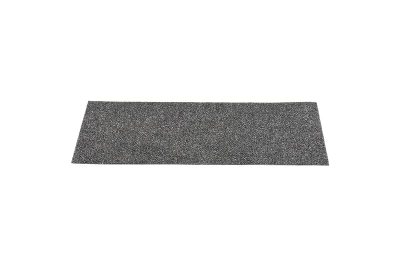 Itsekiinnittyvät porrasmatot suorakaide 15 kpl 60x25 cm - Harmaa - Kodintekstiilit & matot - Matto - Erikoismatto - Porrasmatto