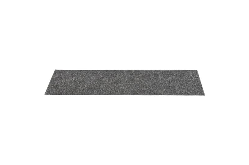 Itsekiinnittyvät porrasmatot suorakaide 15 kpl 76x20 cm - Harmaa - Kodintekstiilit & matot - Matto - Erikoismatto - Porrasmatto