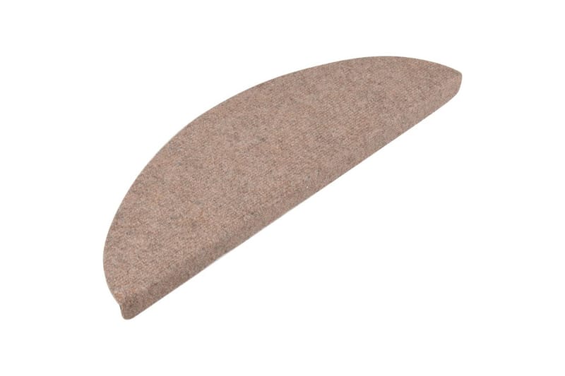 Itsekiinnittyvät porrasmatot 15 kpl 65x26 cm beige - Beige - Kodintekstiilit & matot - Matto - Erikoismatto - Porrasmatto