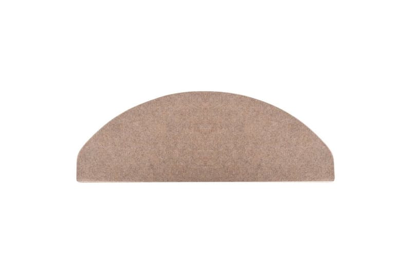 Itsekiinnittyvät porrasmatot 15 kpl 65x26 cm beige - Beige - Kodintekstiilit & matot - Matto - Erikoismatto - Porrasmatto