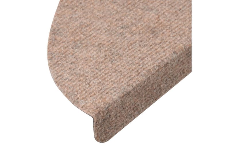 Itsekiinnittyvät porrasmatot 15 kpl 65x26 cm beige - Beige - Kodintekstiilit & matot - Matto - Erikoismatto - Porrasmatto