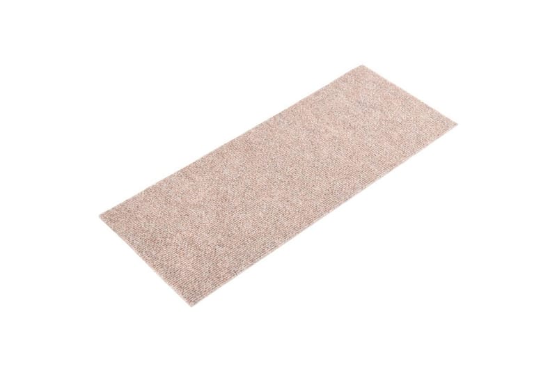 Itsekiinnittyvät porrasmatot suorakaide 15 kpl 60x25 cm - Ruskea - Kodintekstiilit & matot - Matto - Erikoismatto - Porrasmatto