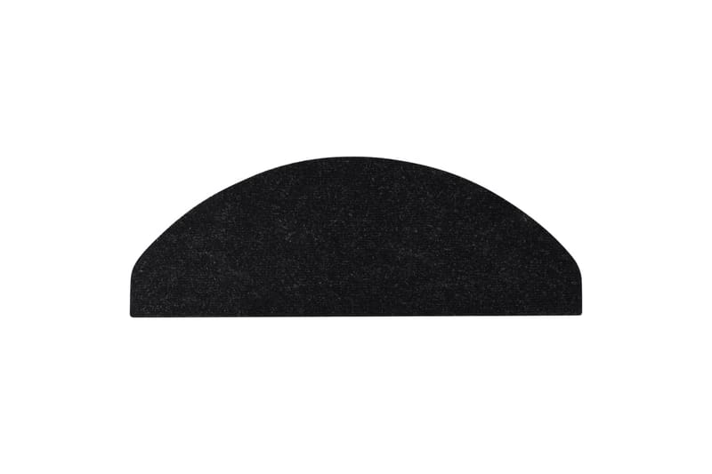 Itsekiinnittyvät porrasmatot 15 kpl 65x26 cm musta - Musta - Kodintekstiilit & matot - Matto - Erikoismatto - Porrasmatto