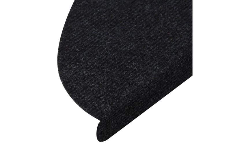 Itsekiinnittyvät porrasmatot 15 kpl 56x20 cm musta - Musta - Kodintekstiilit & matot - Matto - Erikoismatto - Porrasmatto