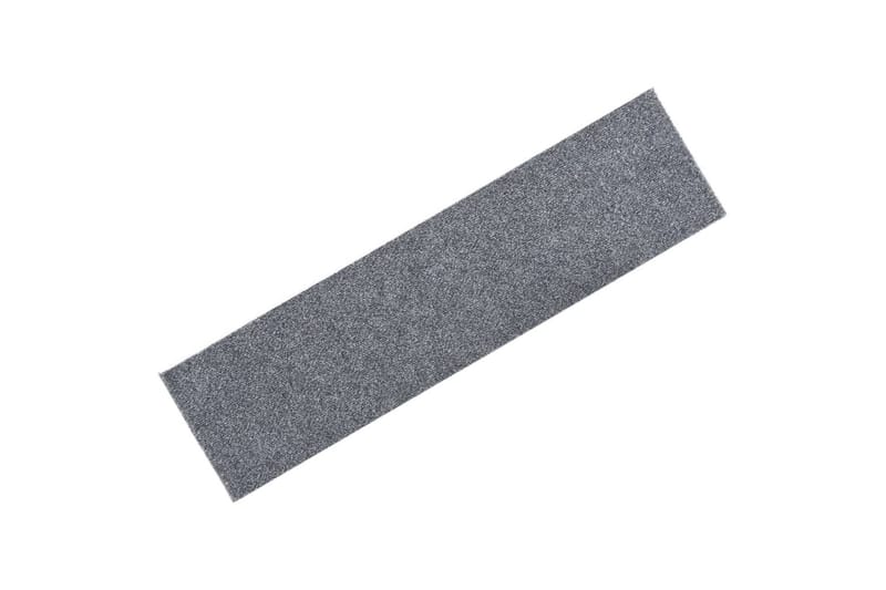 Itsekiinnittyvät porrasmatot suorakaide 15 kpl 76x20 cm - Harmaa - Kodintekstiilit & matot - Matto - Erikoismatto - Porrasmatto