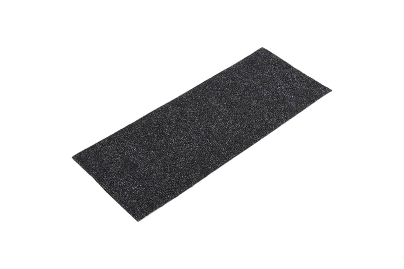 Itsekiinnittyvät porrasmatot suorakaide 15 kpl 60x25 cm - Musta - Kodintekstiilit & matot - Matto - Erikoismatto - Porrasmatto