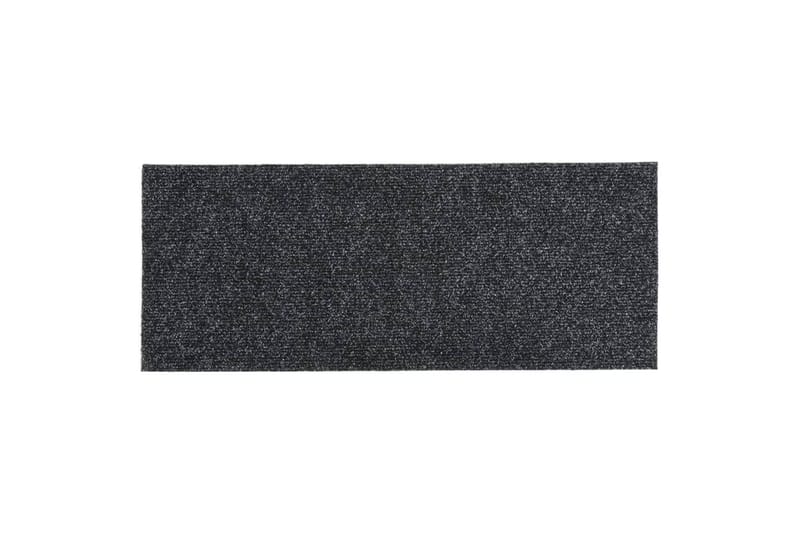 Itsekiinnittyvät porrasmatot suorakaide 15 kpl 60x25 cm - Harmaa - Kodintekstiilit & matot - Matto - Erikoismatto - Porrasmatto