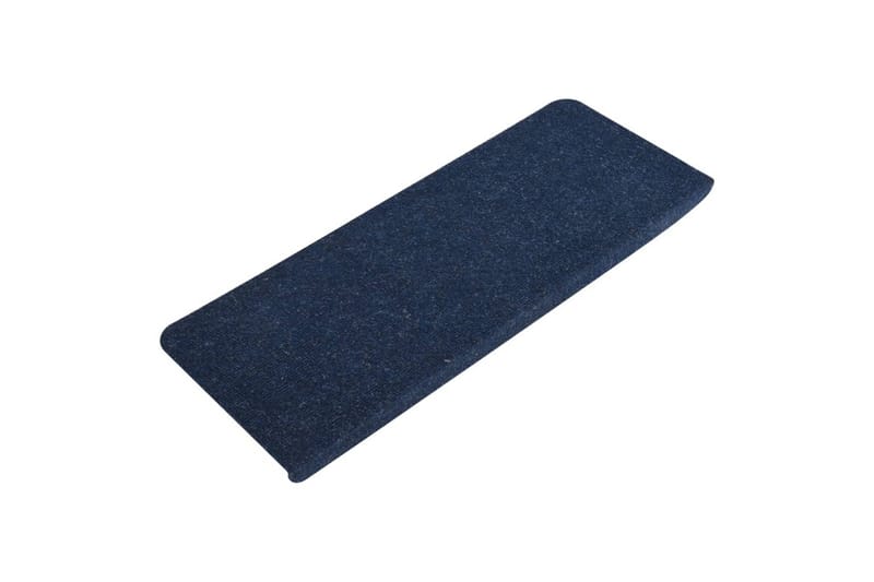 Itsekiinnittyvät porrasmatot 15 kpl 65x28 cm sininen - Sininen - Kodintekstiilit & matot - Matto - Erikoismatto - Porrasmatto