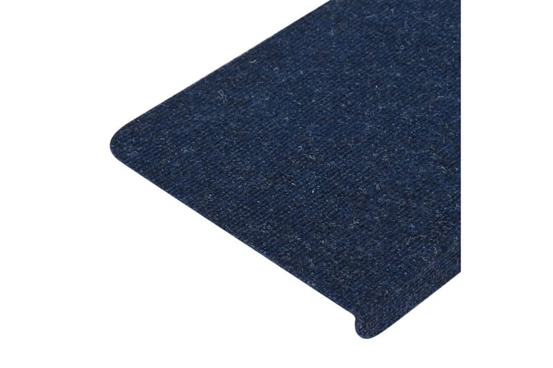Itsekiinnittyvät porrasmatot 15 kpl 65x28 cm sininen - Sininen - Kodintekstiilit & matot - Matto - Erikoismatto - Porrasmatto