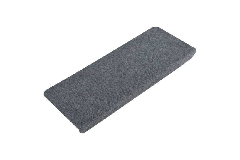 Itsekiinnittyvät porrasmatot 15 kpl 65x28 cm harmaa - Harmaa - Kodintekstiilit & matot - Matto - Erikoismatto - Porrasmatto