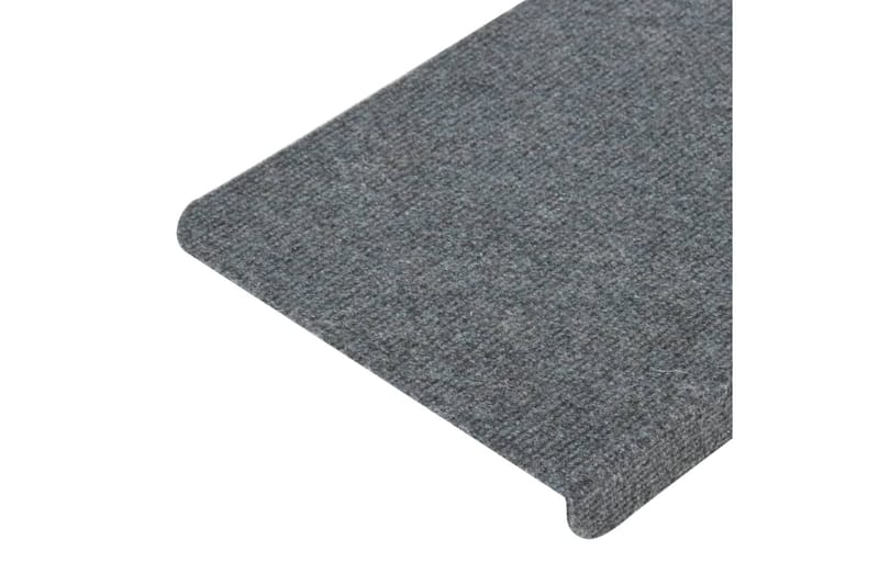 Itsekiinnittyvät porrasmatot 15 kpl 65x28 cm harmaa - Harmaa - Kodintekstiilit & matot - Matto - Erikoismatto - Porrasmatto