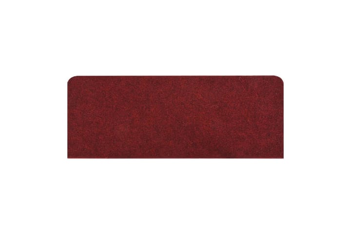 Itsekiinnittyvät porrasmatot 15 kpl 65x28 cm punainen - Punainen - Porrasmatto