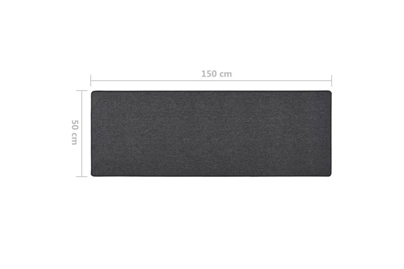 Käytävämatto antrasiitti 50x150 cm - Antrasiitti - Kodintekstiilit & matot - Matto - Erikoismatto - Porrasmatto