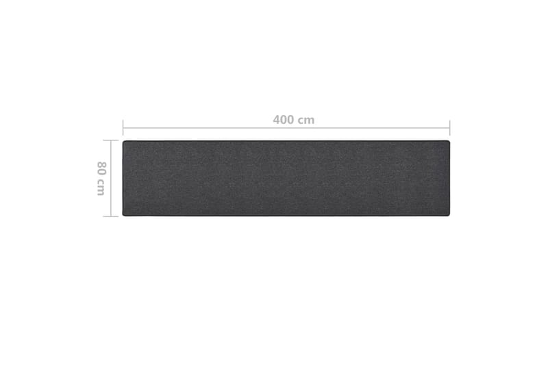 Käytävämatto antrasiitti 80x400 cm - Antrasiitti - Kodintekstiilit & matot - Matto - Erikoismatto - Porrasmatto
