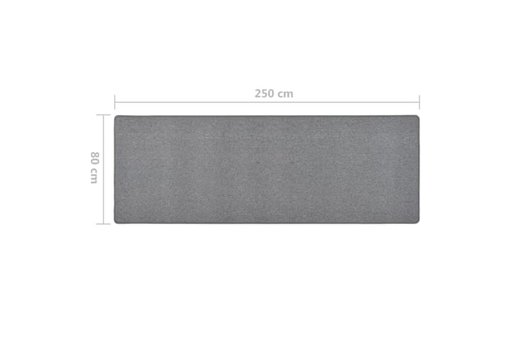 Käytävämatto tummanharmaa 80x250 cm - Harmaa - Porrasmatto