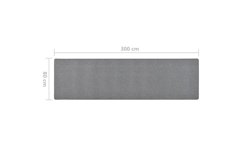 Käytävämatto tummanharmaa 80x300 cm - Harmaa - Kodintekstiilit & matot - Matto - Erikoismatto - Porrasmatto