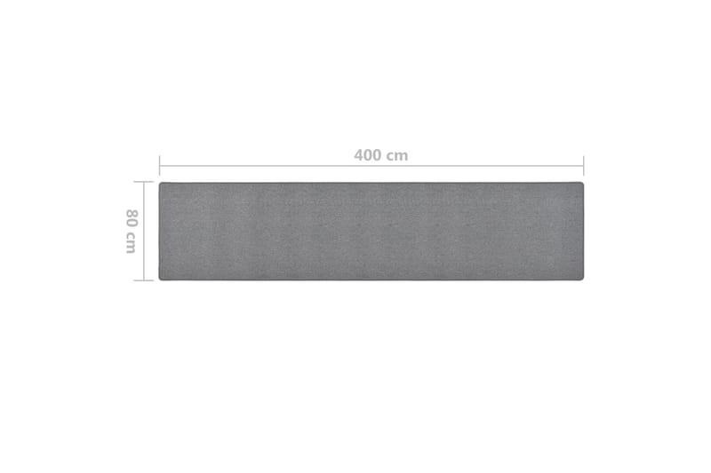 Käytävämatto tummanharmaa 80x400 cm - Harmaa - Kodintekstiilit & matot - Matto - Erikoismatto - Porrasmatto