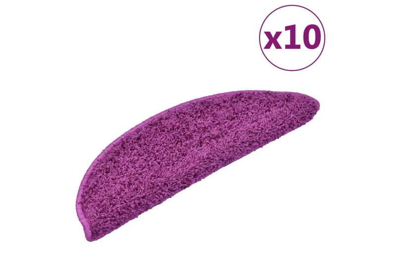 Porrasmatot 10 kpl 56x20 cm violetti - Purppura - Kodintekstiilit & matot - Matto - Erikoismatto - Porrasmatto