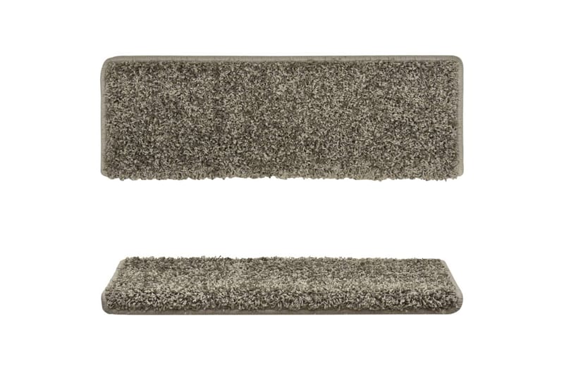 Porrasmatot 10 kpl 65x25 cm harmaa - Harmaa - Kodintekstiilit & matot - Matto - Erikoismatto - Porrasmatto