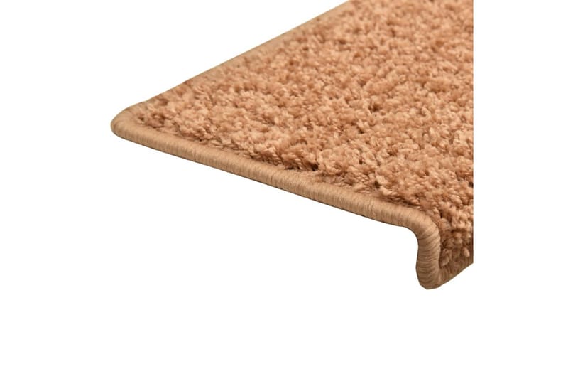 Porrasmatot 10 kpl 65x25 cm ruskea - Ruskea - Kodintekstiilit & matot - Matto - Erikoismatto - Porrasmatto