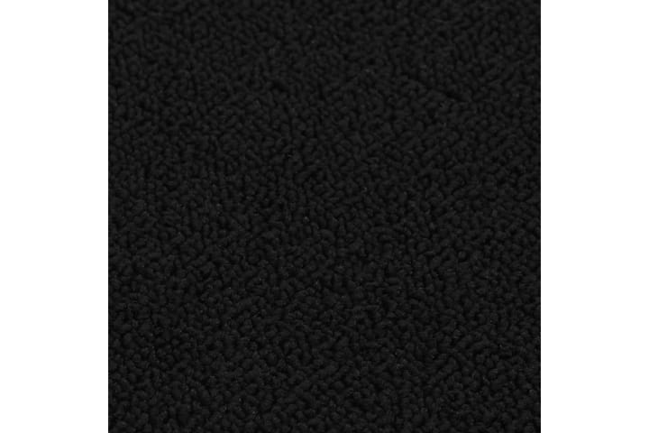 Porrasmatot 15 kpl 60x25 cm musta liukumaton - Musta - Porrasmatto