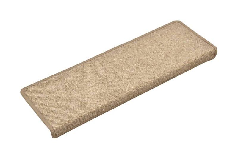 Porrasmatot 15 kpl 65x25 cm harmaanruskea - Ruskea - Kodintekstiilit & matot - Matto - Erikoismatto - Porrasmatto