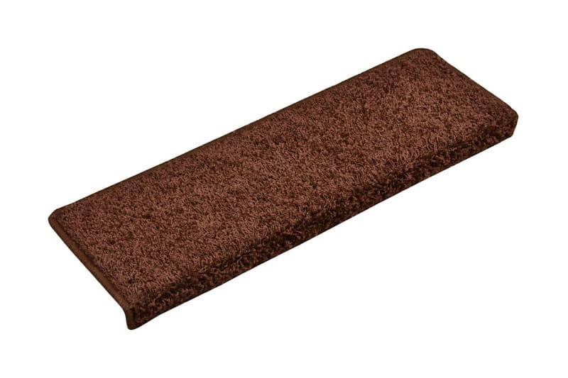 Porrasmatot 15 kpl 65x25 cm ruskea - Ruskea - Kodintekstiilit & matot - Matto - Erikoismatto - Porrasmatto